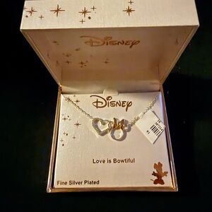 Disney Silver and Gold Heart Necklace